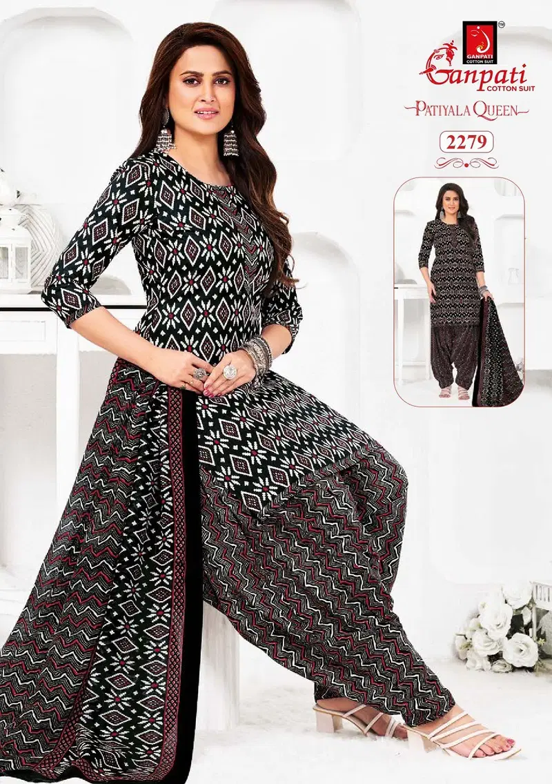 Patiyala Queen Vol 11 By Ganpati Cotton Kurti With Bottom Dupatta Suppliers In India